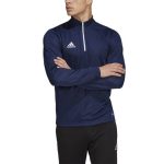  adidas Entrada 22 1/4 cipzáras sötétkék férfi tréning felső