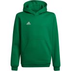 adidas Entrada 22 pamut kapucnis zöld gyerek pulóver