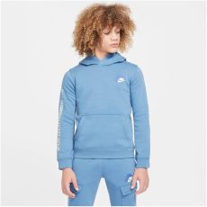 Nike Sportswear Standard Issue kapucnis kék gyerek pulóver