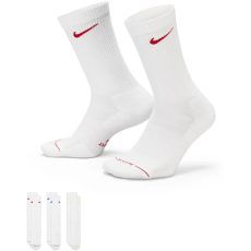 Nike Everyday Elevated Crew fehér/színes zokni 3 pár