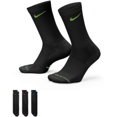 Nike Everyday Elevated Crew fekete/színes zokni 3 pár