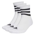   adidas 3-Stripes párnázott közepes hosszúságú fehér zokni 3 pár
