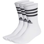 adidas 3-Stripes Cshioned Crew fehér zokni 3 pár