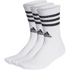 adidas 3-Stripes Cushioned Crew fehér zokni 3 pár