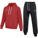   Nike Park 26 pamut kapucnis piros/fekete férfi melegítő garnitúra