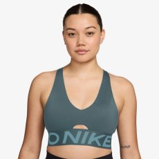 Nike Pro Sculpt közepes tartású párnázott zöld női sportmelltartó