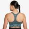 Nike Pro Sculpt közepes tartású párnázott zöld női sportmelltartó