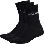 adidas Linear Crew Cushioned fekete zokni 3 pár
