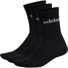adidas Linear Crew Cushioned fekete zokni 3 pár
