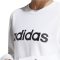 adidas Essentials Linear pamut fehér női pulóver