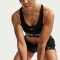 Nike Pro Light-Support fekete női sportmelltartó