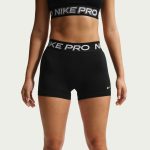 Nike Pro közepesderekú fekete női feszes rövidnadrág