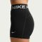 Nike Pro közepesderekú fekete női feszes rövidnadrág