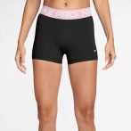   Nike Pro közepesderekú fekete/rózsaszín női feszes rövidnadrág