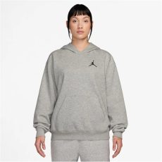 Nike Jordan Jumpman pamut kapucnis szürke női pulóver