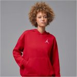 Nike Jordan Jumpman pamut kapucnis piros női pulóver