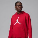 Nike Jordan pamut kapucnis piros férfi pulóver