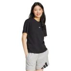 adidas Essentials Small Logo pamut fekete női póló