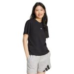 adidas Essentials Small Logo pamut fekete női póló