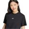 adidas Essentials Small Logo pamut fekete női póló