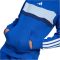 adidas Seasonal Essentials Tiberio 3-Stripes kapucnis kék gyerek pulóver