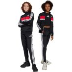   adidas Seasonal Essentials Tiberio 3-Stripes fekete gyerek szabadidő garnitúra