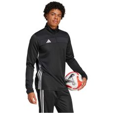 adidas Tiro 25 Essentials 1/4 cipzáros fekete férfi pulóver