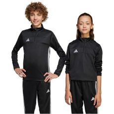 adidas Tiro 25 Essentials 1/4 cipzáros fekete gyerek pulóver