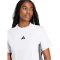 adidas Essentials 3 csíkos pamut fehér női póló