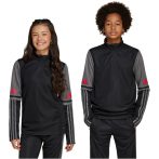 adidas Squadra 25 1/4 cipzáras fekete gyerek pulóver