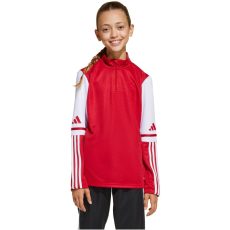 adidas Squadra 25 1/4 cipzáras piros gyerek pulóver