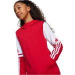 adidas Squadra 25 pamut kapucnis piros gyerek pulóver