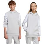 adidas Squadra 25 pamut kapucnis szürke gyerek pulóver