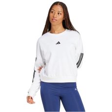  adidas Essentials 3-Stripes French Terry fehér női pulóver