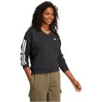   adidas Essentials 3-Stripes French Terry V-nyakú női pulóver