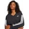 adidas Essentials 3-Stripes French Terry V-nyakú női pulóver