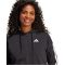 adidas Essentials 3 csíkos francia frottír fekete női szabadidő felső