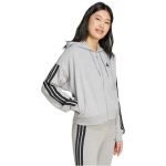    adidas Essentials 3 csíkos francia frottír szürke női szabadidő felső