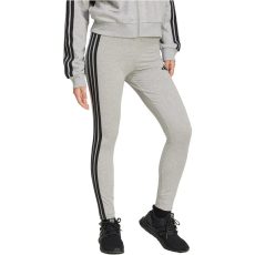 adidas Essentials 3-Stripes pamut szürke női feszes nadrág