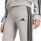 adidas Essentials 3-Stripes pamut szürke női feszes nadrág