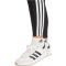  adidas Essentials 3 csíkos pamut fekete női feszes nadrág