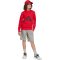 adidas Essentials kapucnis piros gyerek pulóver