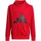 adidas Essentials kapucnis piros gyerek pulóver