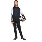 adidas Squadra 25 kapucnis fekete gyerek cipzáros felső