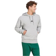 adidas Essentials Feelcozy French Terry kapucnis szürke férfi pulóver