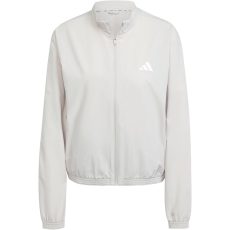 adidas Train Essentials 3-Stripes cipzáras világosszürke női szabadidő felső