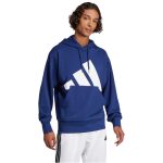   adidas Essentials Big Logo French Terry kapucnis kék férfi pulóver