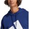 adidas Essentials Big Logo French Terry kapucnis kék férfi pulóver