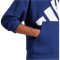 adidas Essentials Big Logo French Terry kapucnis kék férfi pulóver