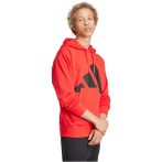   adidas Essentials Big Logo French Terry kapucnis piros férfi pulóver